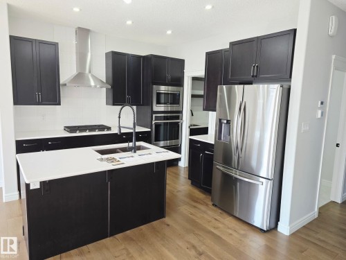 449 Conroy Crescent, Edmonton, AB - Indoor Photo Showing Kitchen With Double Sink With Upgraded Kitchen