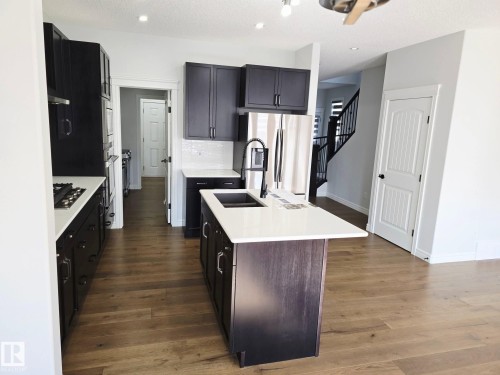 449 Conroy Crescent, Edmonton, AB - Indoor Photo Showing Kitchen With Double Sink With Upgraded Kitchen