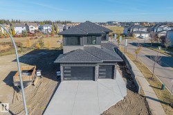 Aerial perspective of suburban area - 