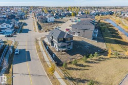 Aerial perspective of suburban area - 