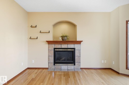 1922 Tanner Wynd, Edmonton, AB - Indoor Photo Showing Living Room With Fireplace