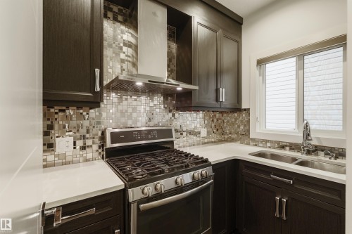 2109 53 Street, Edmonton, AB - Indoor Photo Showing Kitchen With Double Sink