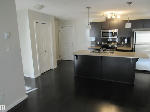 #234 504 Albany Way, Edmonton, AB - Indoor Photo Showing Kitchen With Double Sink