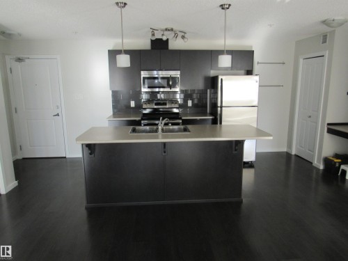 #234 504 Albany Way, Edmonton, AB - Indoor Photo Showing Kitchen With Double Sink