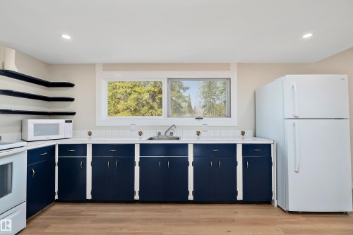 274022 Twp Road 480, Rural Wetaskiwin County, AB - Indoor Photo Showing Kitchen With Double Sink