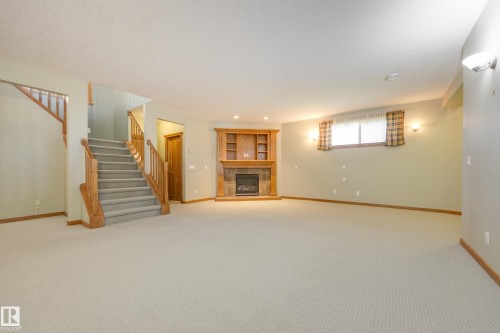 96 Linksview Drive, Spruce Grove, AB - Indoor With Fireplace