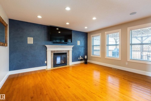 4224 157 Av, Edmonton, AB - Indoor With Fireplace