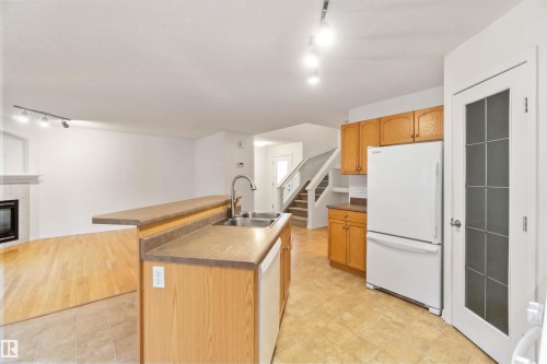182 Erin Ridge Drive, St. Albert, AB - Indoor Photo Showing Kitchen With Double Sink