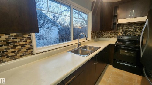 10331 153 Street, Edmonton, AB - Indoor Photo Showing Kitchen With Double Sink
