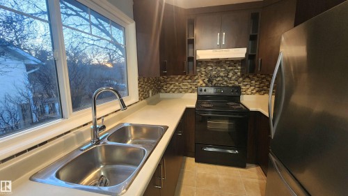 10331 153 Street, Edmonton, AB - Indoor Photo Showing Kitchen With Double Sink