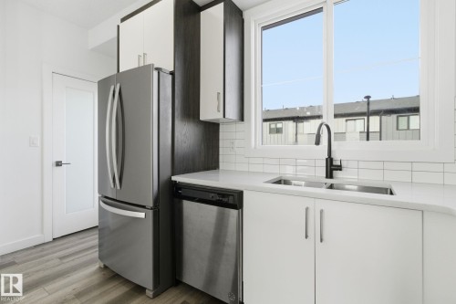 22764 97 Av Secord, Edmonton, AB - Indoor Photo Showing Kitchen With Stainless Steel Kitchen With Double Sink