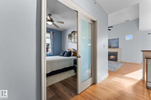 302 2503 Hanna Crescent, Edmonton, AB - Indoor With Fireplace