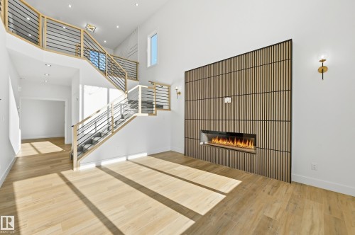 95 Edgefield Way, St. Albert, AB - Indoor Photo Showing Other Room With Fireplace