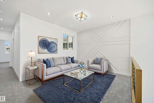 95 Edgefield Way, St. Albert, AB - Indoor Photo Showing Living Room