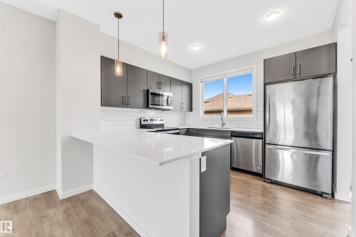 2095 Maple Road, Edmonton, AB - Indoor Photo Showing Kitchen With Upgraded Kitchen