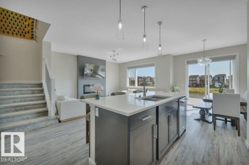 2320 Chokecherry Close, Edmonton, AB - Indoor Photo Showing Kitchen With Double Sink