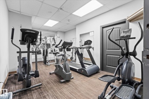 1203 10150 117 Street, Edmonton, AB - Indoor Photo Showing Gym Room