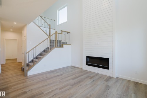132 Mitchell Bend, Leduc, AB - Indoor With Fireplace