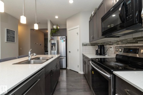 17147 49 Street, Edmonton, AB - Indoor Photo Showing Kitchen With Double Sink
