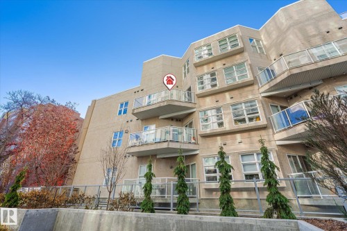 303 9910 111 Street, Edmonton, AB - Outdoor With Balcony With Facade