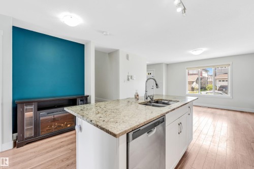 1544 21 Street, Edmonton, AB - Indoor Photo Showing Kitchen With Double Sink