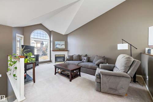 20 11717 9B Avenue, Edmonton, AB - Indoor Photo Showing Living Room With Fireplace