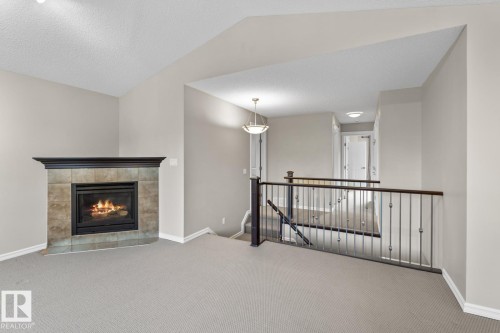 716 Adams Way, Edmonton, AB - Indoor With Fireplace