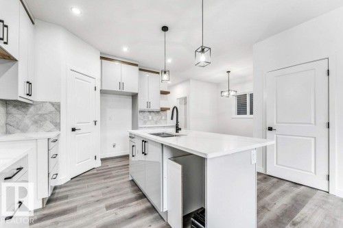 22 Westwyck Link, Spruce Grove, AB - Indoor Photo Showing Kitchen With Double Sink With Upgraded Kitchen