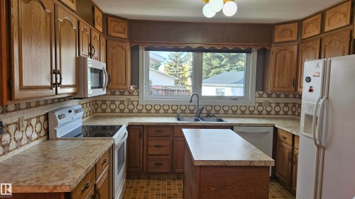 1817 65 Street, Edmonton, AB - Indoor Photo Showing Kitchen With Double Sink