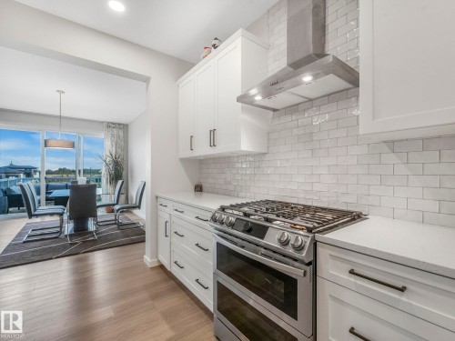 7136 52 Avenue, Beaumont, AB - Indoor Photo Showing Kitchen With Stainless Steel Kitchen With Upgraded Kitchen