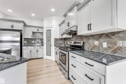 3319 18 Street, Edmonton, AB - Indoor Photo Showing Kitchen With Upgraded Kitchen