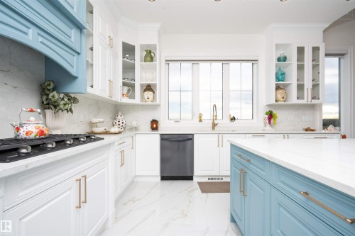 320 50452 Rge Rd 245, Rural Leduc County, AB - Indoor Photo Showing Kitchen With Upgraded Kitchen