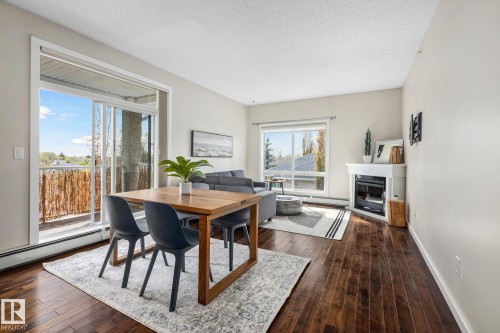 402 10524 77 Avenue, Edmonton, AB - Indoor With Fireplace