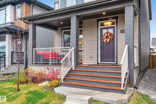 3847 Chrustawka Place, Edmonton, AB - Outdoor With Deck Patio Veranda With Facade