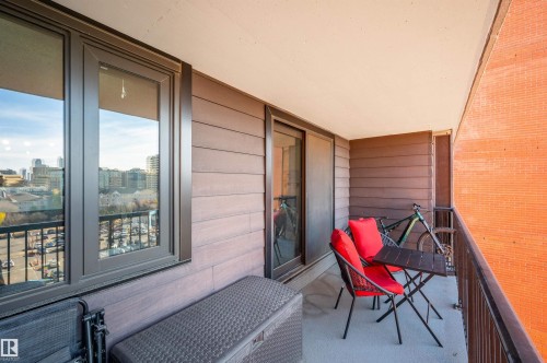 802 10145 109 Street, Edmonton, AB -  With Deck Patio Veranda With Exterior