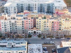 Aerial view of apartment complex - 