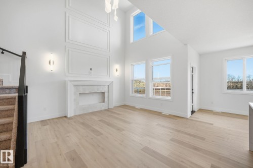 3317 Chickadee Drive, Edmonton, AB - Indoor With Fireplace