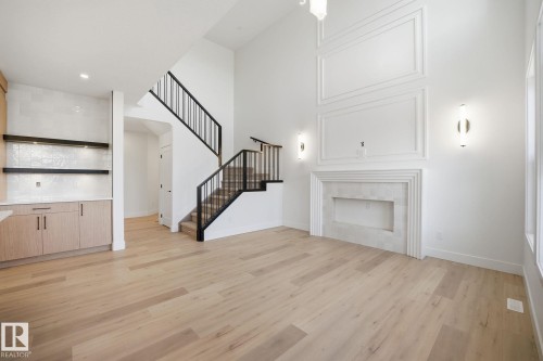 3317 Chickadee Drive, Edmonton, AB - Indoor With Fireplace