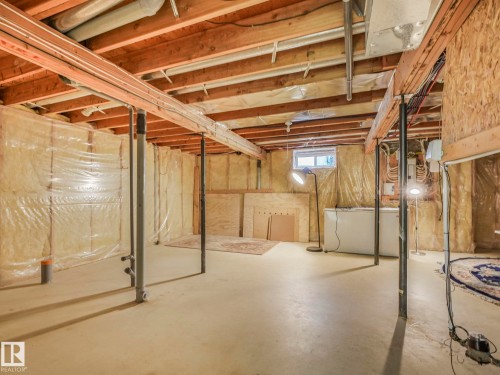 View of below grade area - 316 Burton Road, Edmonton, AB - Indoor Photo Showing Basement