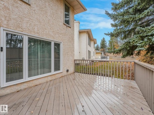 View of wooden terrace - 316 Burton Road, Edmonton, AB - Outdoor With Deck Patio Veranda With Exterior