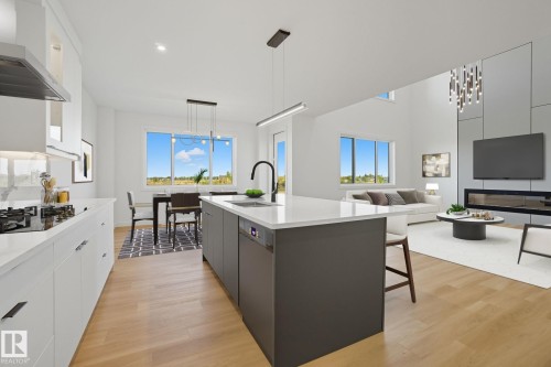 2006 Genesis Lane, Stony Plain, AB - Indoor Photo Showing Kitchen With Upgraded Kitchen