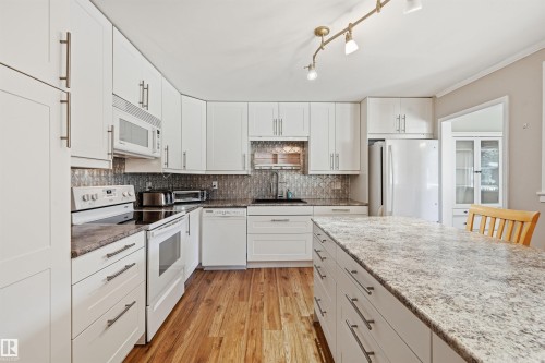204 14810 51 Avenue, Edmonton, AB - Indoor Photo Showing Kitchen With Upgraded Kitchen