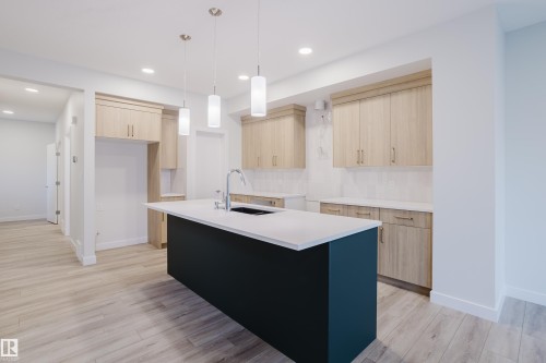 4201 66 Street, Beaumont, AB - Indoor Photo Showing Kitchen With Double Sink