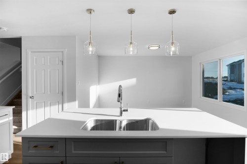 907 16 Avenue, Edmonton, AB - Indoor Photo Showing Kitchen With Double Sink
