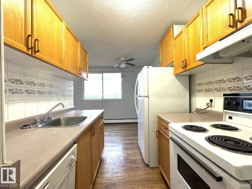 402 9028 Jasper Avenue, Edmonton, AB - Indoor Photo Showing Kitchen