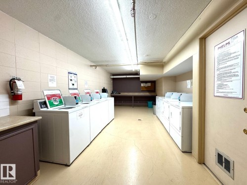 402 9028 Jasper Avenue, Edmonton, AB - Indoor Photo Showing Laundry Room