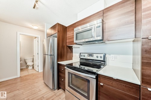 101 9519 160 Avenue, Edmonton, AB - Indoor Photo Showing Kitchen With Stainless Steel Kitchen
