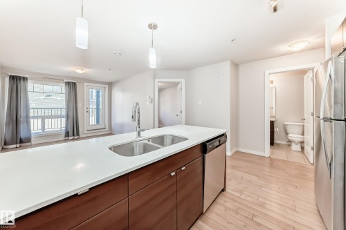 101 9519 160 Avenue, Edmonton, AB - Indoor Photo Showing Kitchen With Double Sink