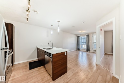 101 9519 160 Avenue, Edmonton, AB - Indoor Photo Showing Kitchen With Double Sink
