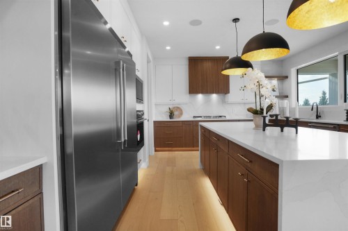 4685 Chegwin Wynd, Edmonton, AB - Indoor Photo Showing Kitchen With Upgraded Kitchen